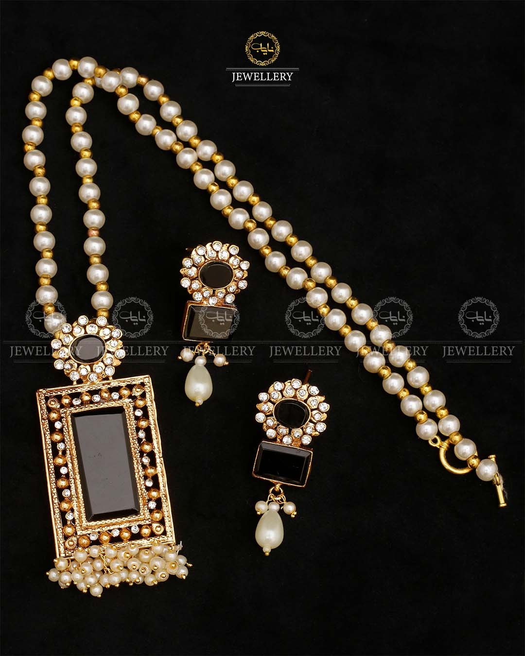 Egyptian Locket set with mala-2519