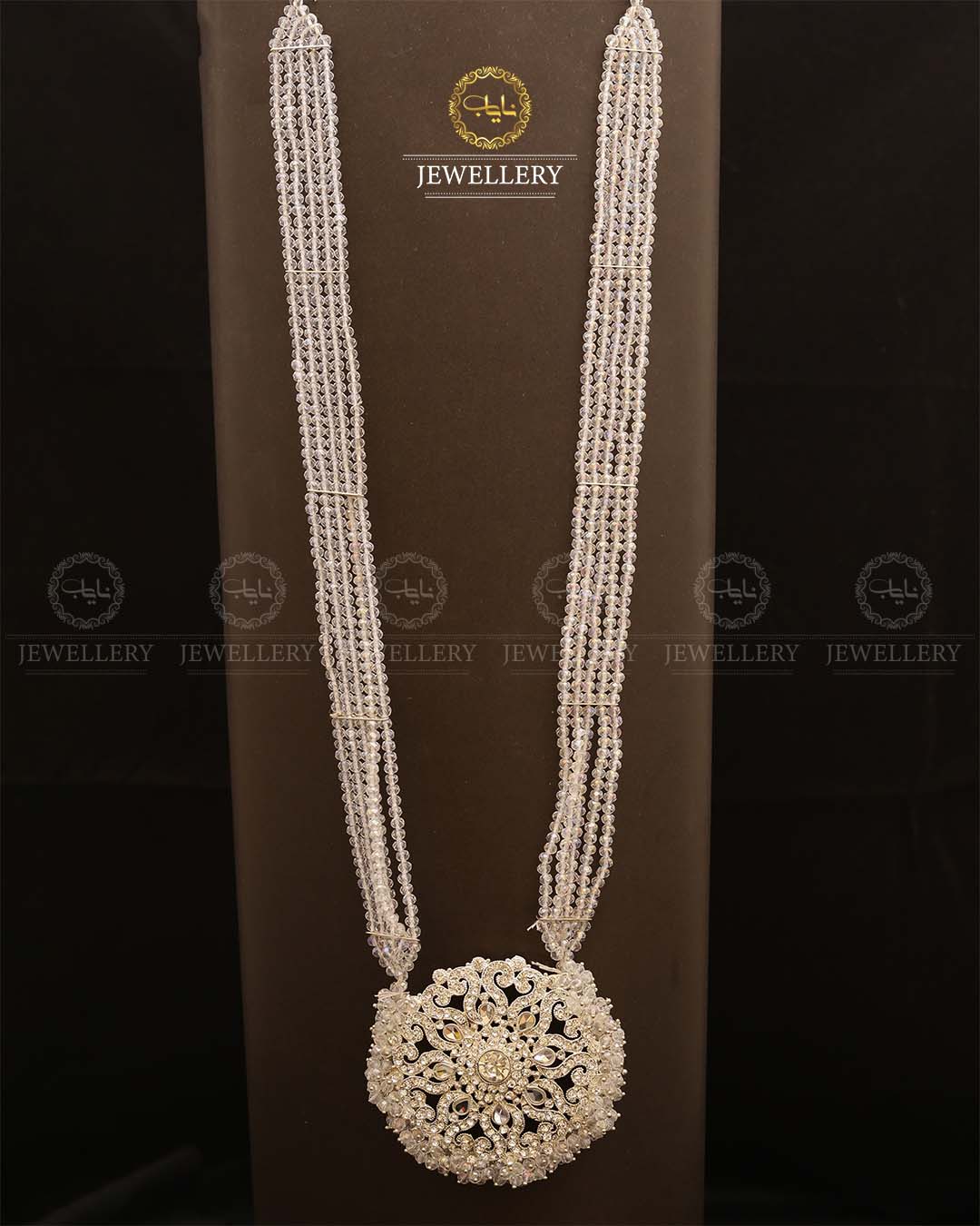 Omega Long Broch Mala-2293-Silver