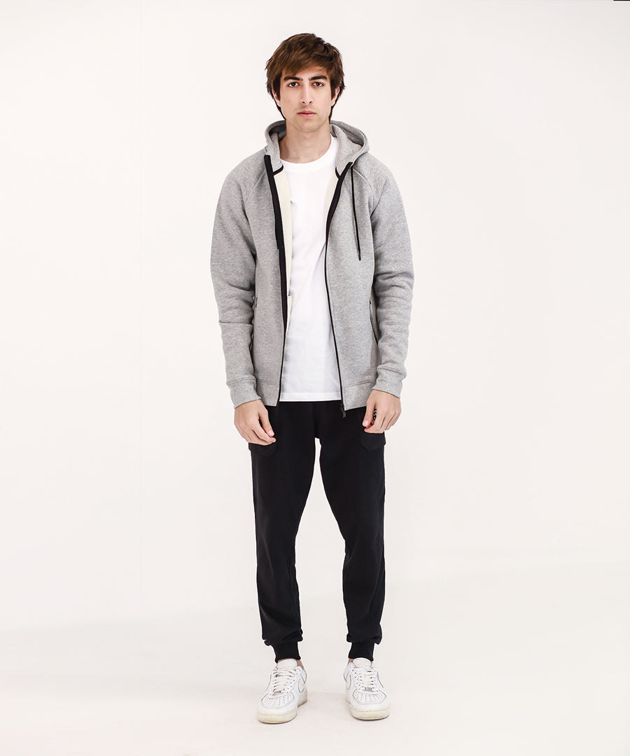 Men's Basic Zipper Hoodie