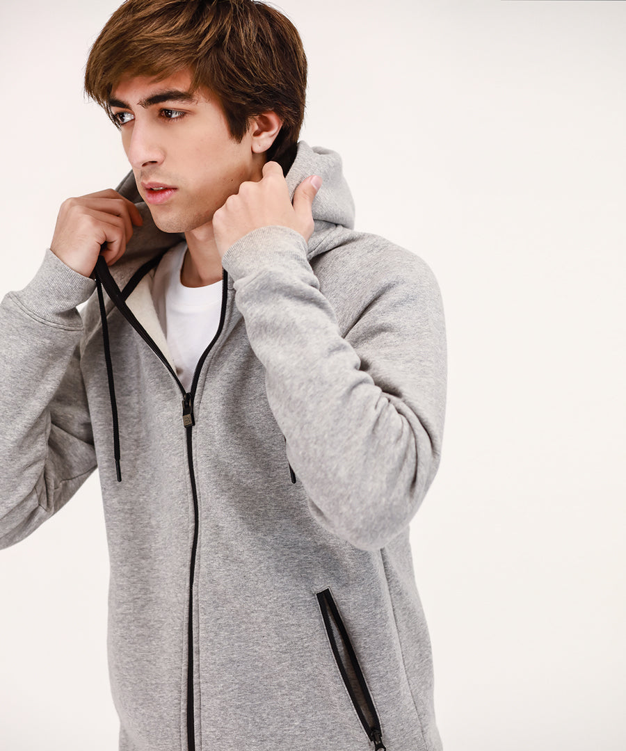 Men's Basic Zipper Hoodie