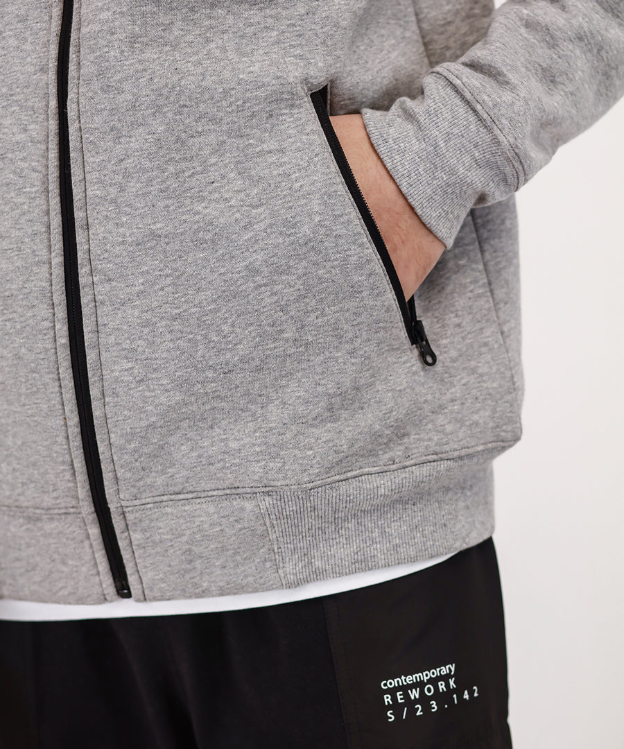 Men's Basic Zipper Hoodie