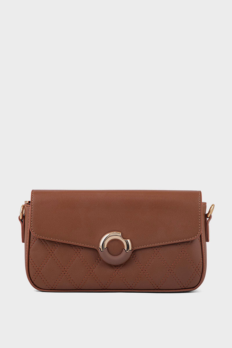 Cross Shoulder Bags BS2167-Brown