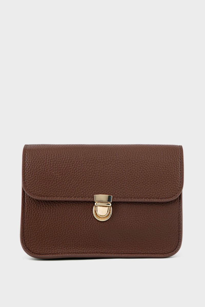 Cross Shoulder Bags BS2176-Brown