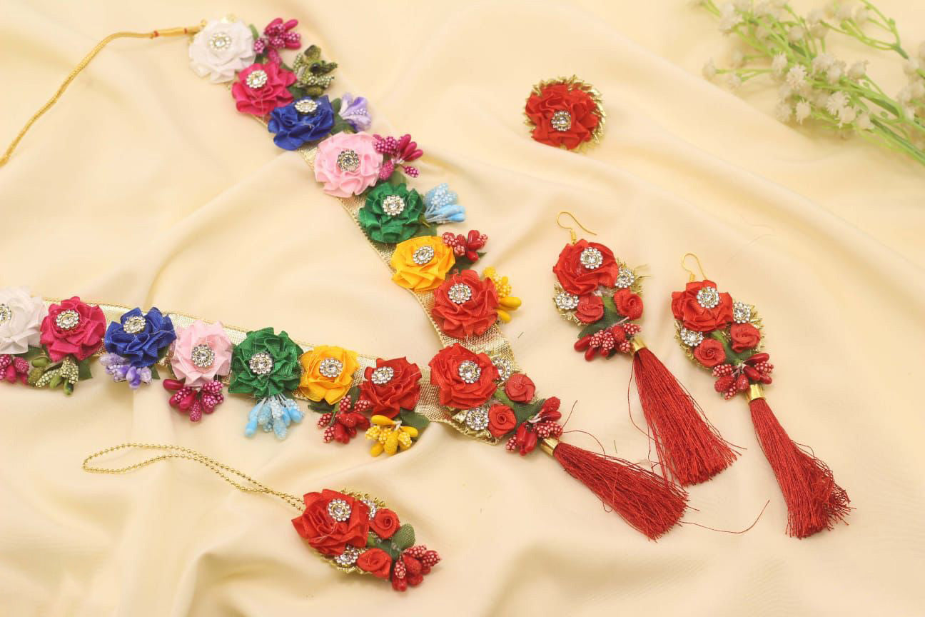 Mehndi/Mayo 5 pcs V Design Mala set-2541