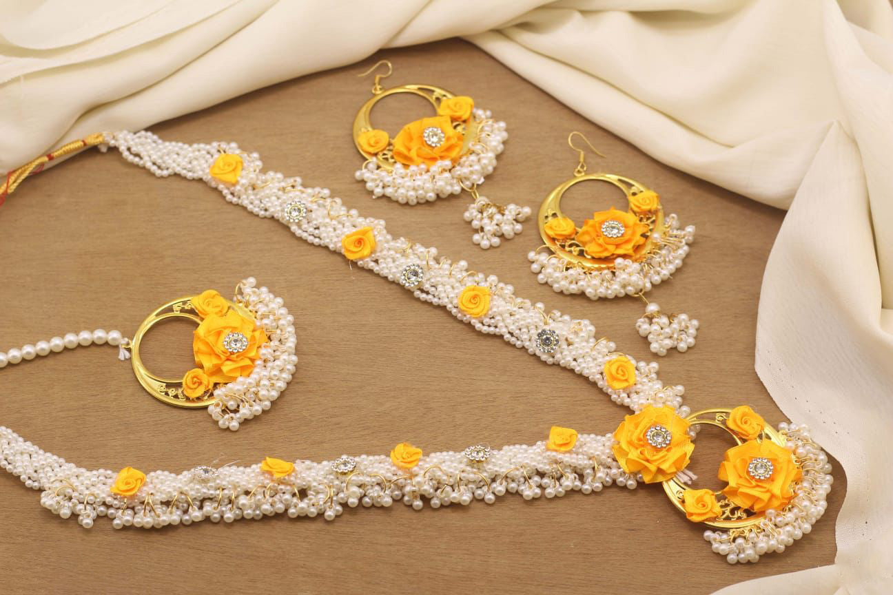 Mehndi/Mayo Pearl 4 pcs  Mala set-2543