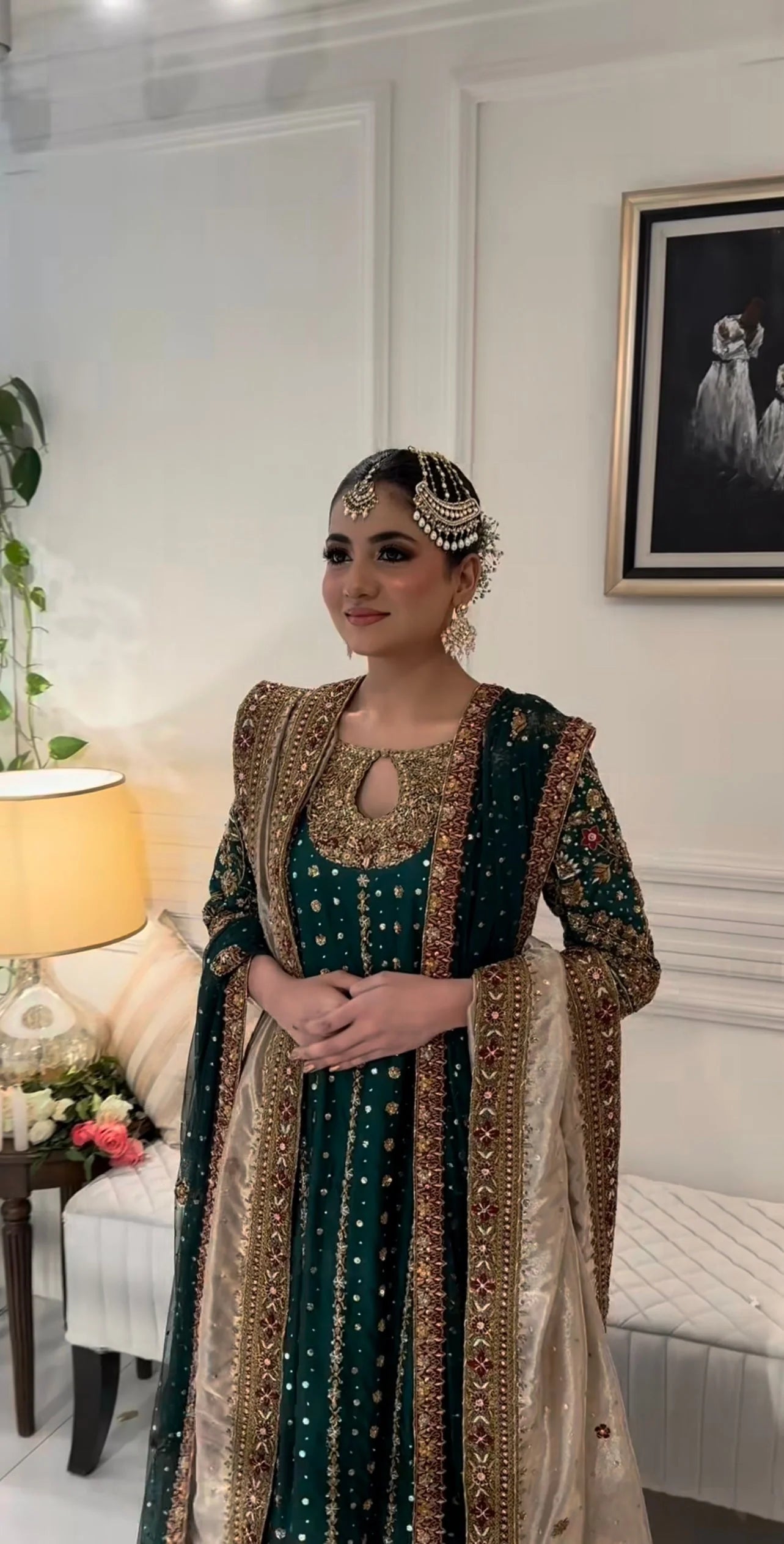 Haris Shakeel Luxury Raw Silk Hand Emblishment Collection Mehru