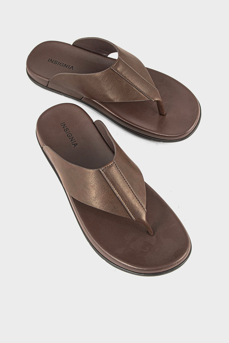 Men Casual Thong MO3011-Coffee