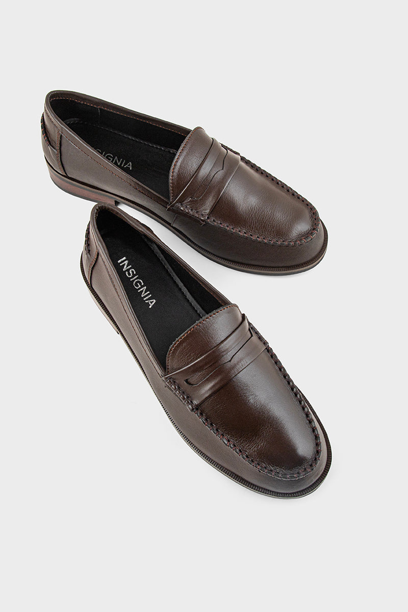 Men Formal Loafers MF7047-Brown