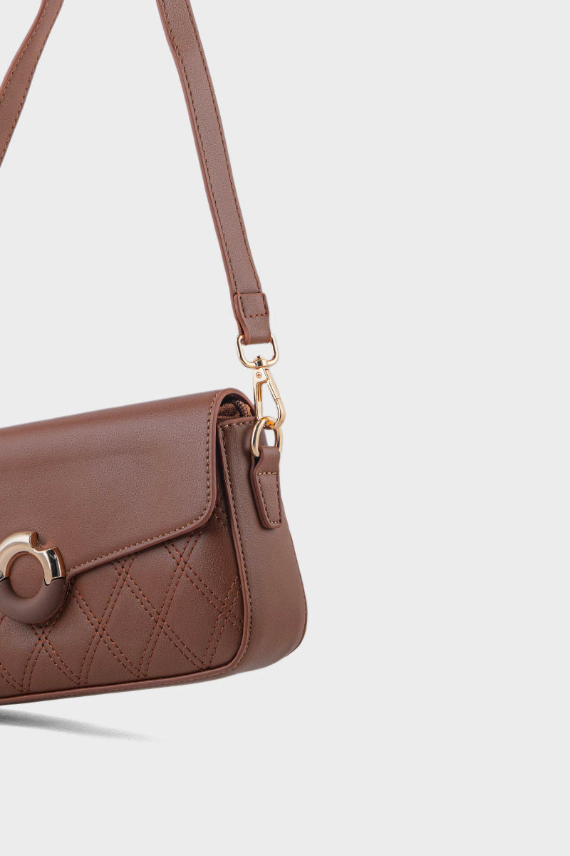 Cross Shoulder Bags BS2167-Brown