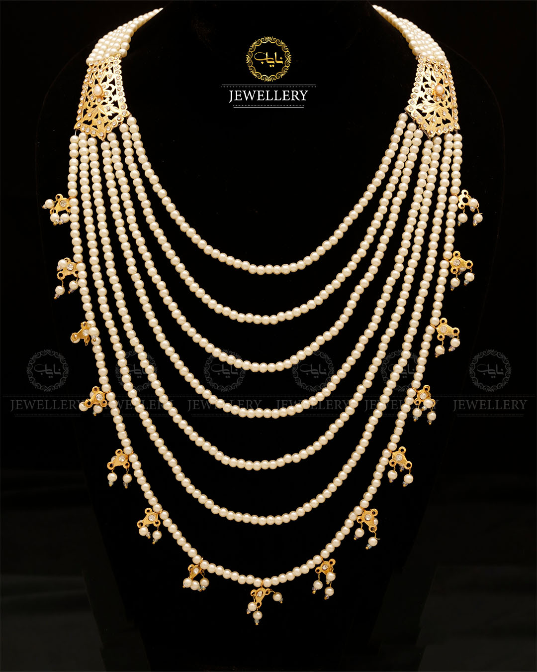 Hyedrabadi 7 lara Mala (without Earrings)-2832