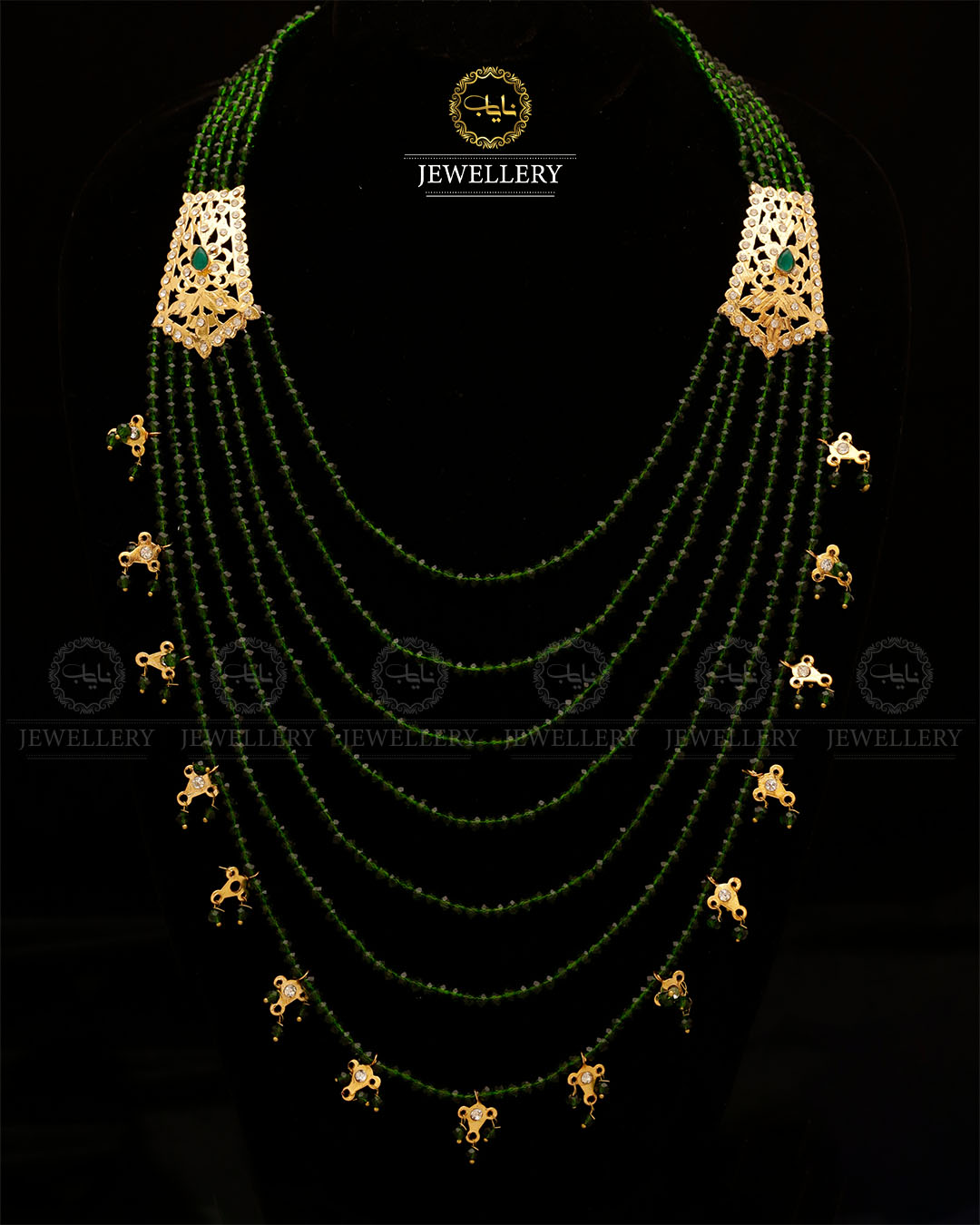 Hyedrabadi 7 lara Mala (without Earrings)-2832