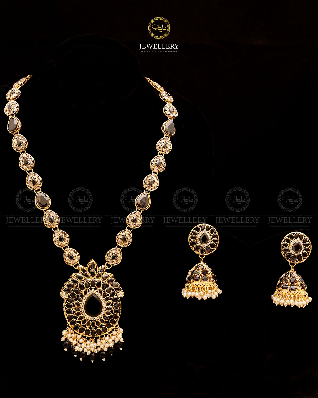 Egyptian Almond Mala with Jhumka-2853
