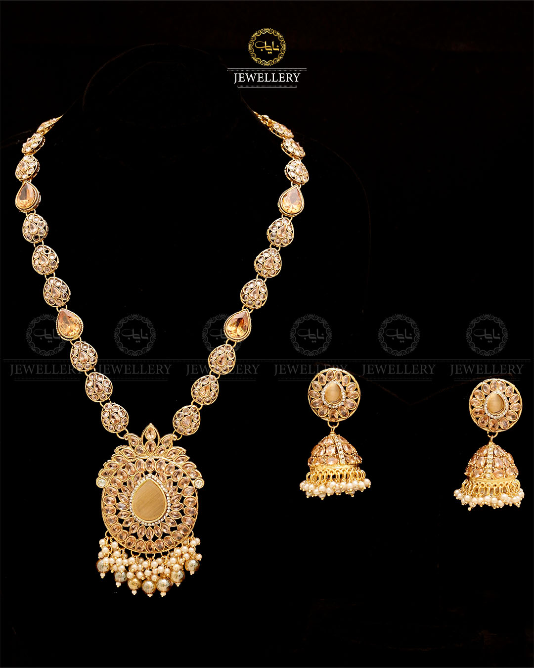 Egyptian Almond Mala with Jhumka-2853