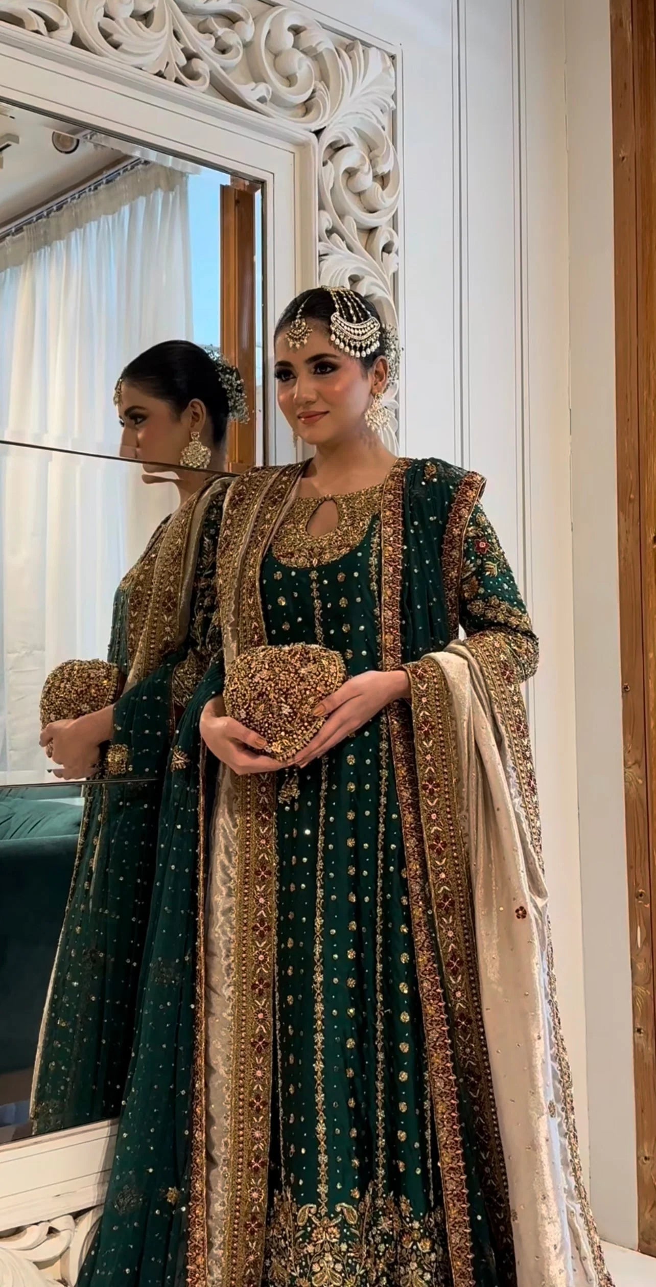 Haris Shakeel Luxury Raw Silk Hand Emblishment Collection Mehru