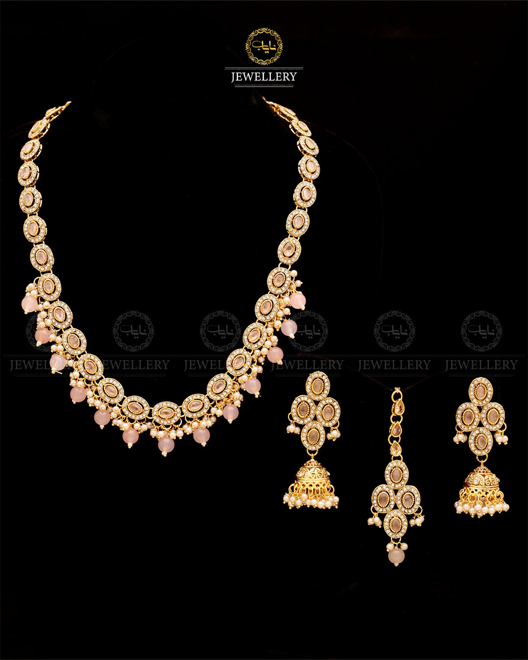 Oval Mala set with Jhumki-2858