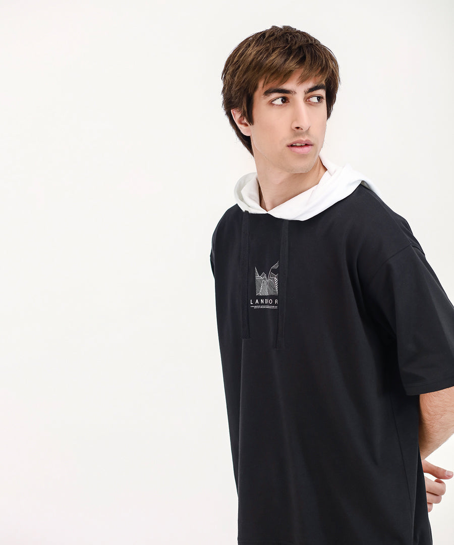 Men's Contrast Hood Tee