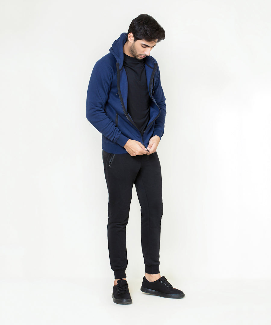 Men's Basic Zipper Hoodie