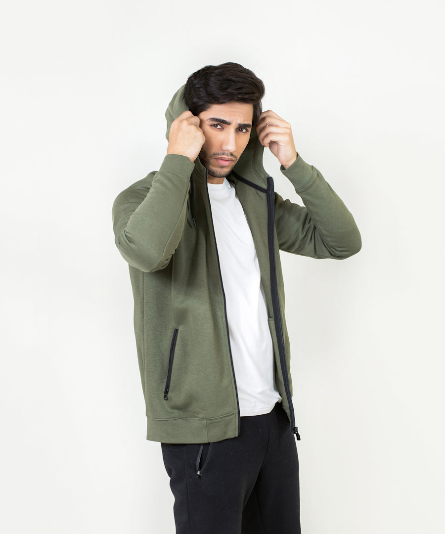 Men's Basic Zipper Hoodie