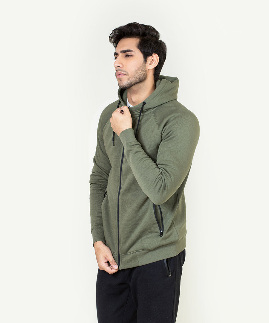 Men's Basic Zipper Hoodie