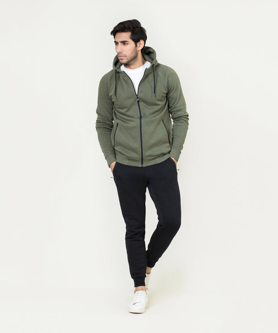 Men's Basic Zipper Hoodie