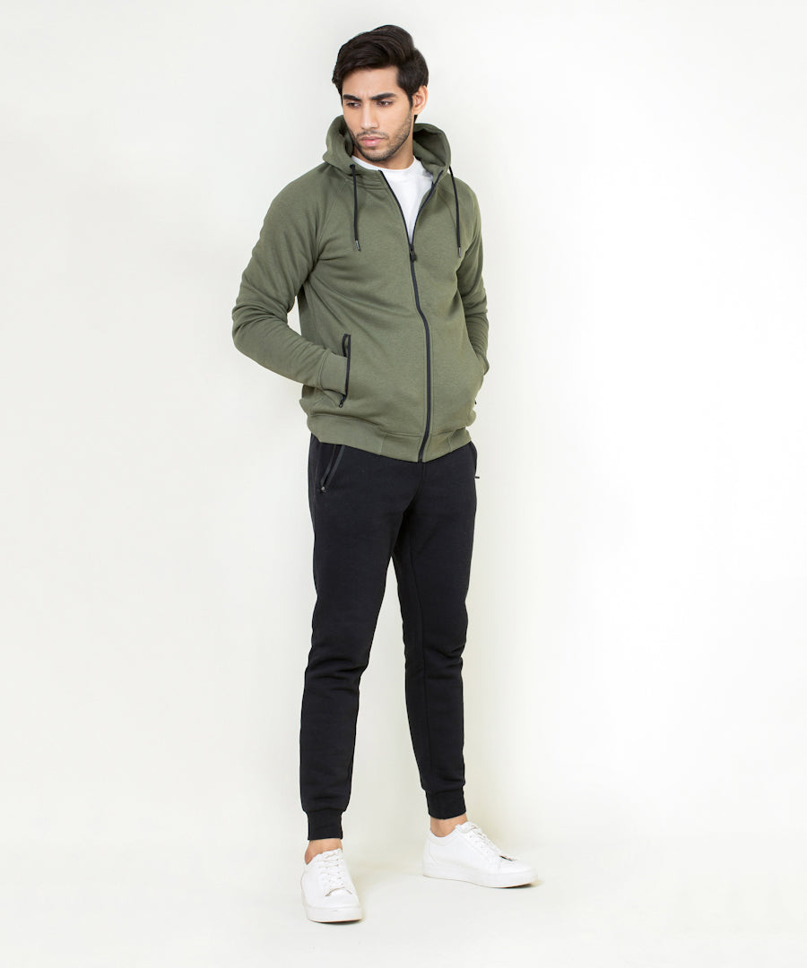 Men's Basic Zipper Hoodie
