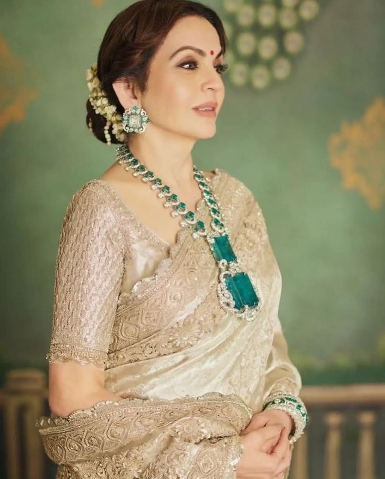 American Dimond with Doublet stones Nita Ambani Mala set-2015