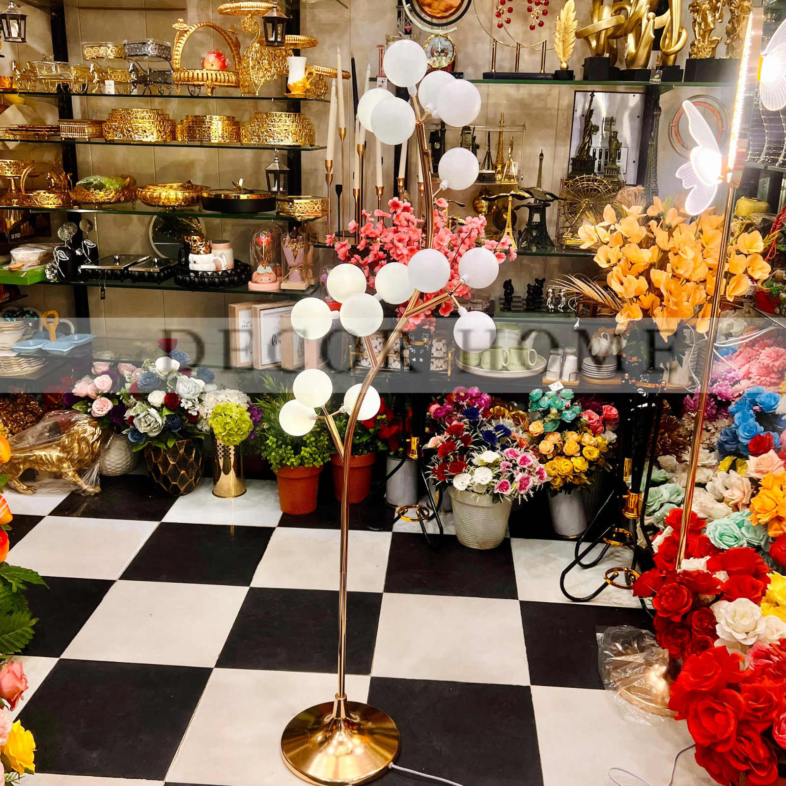 Milky White Glowing Tree Floor Lamp