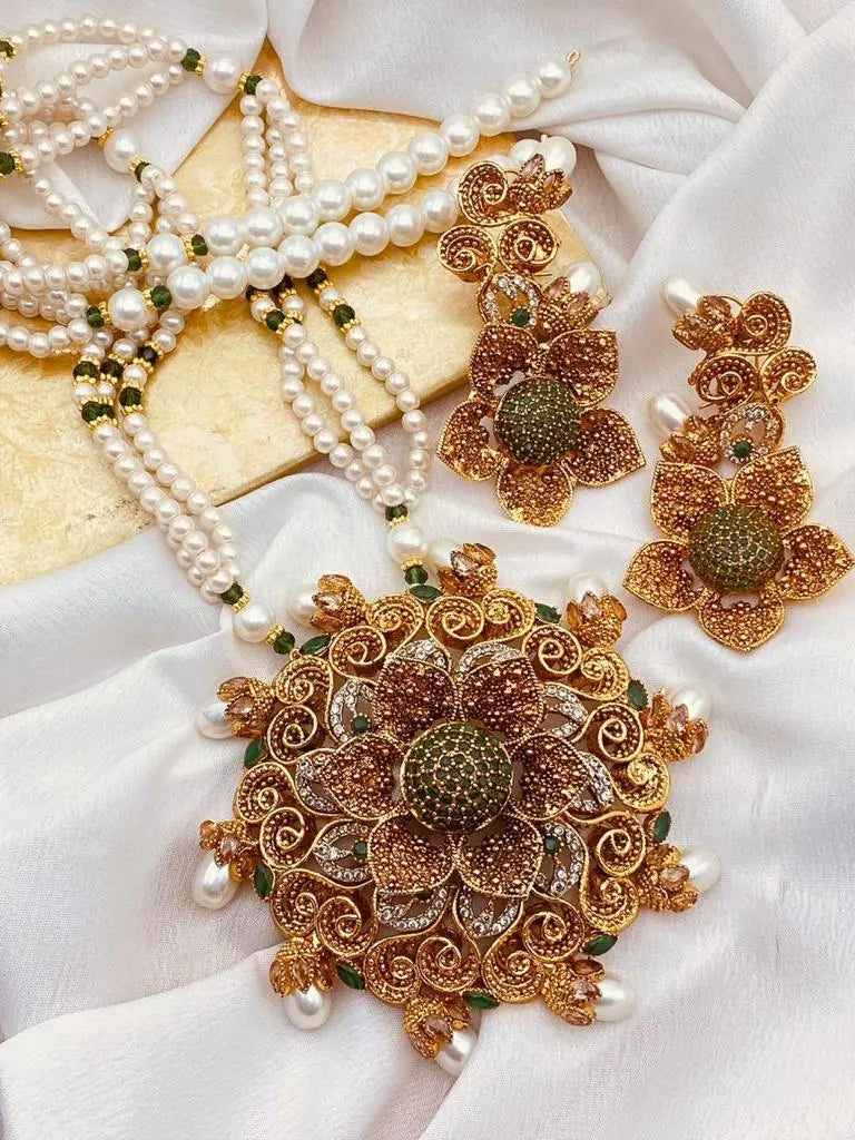 Designer flower Mala set NJ-1639