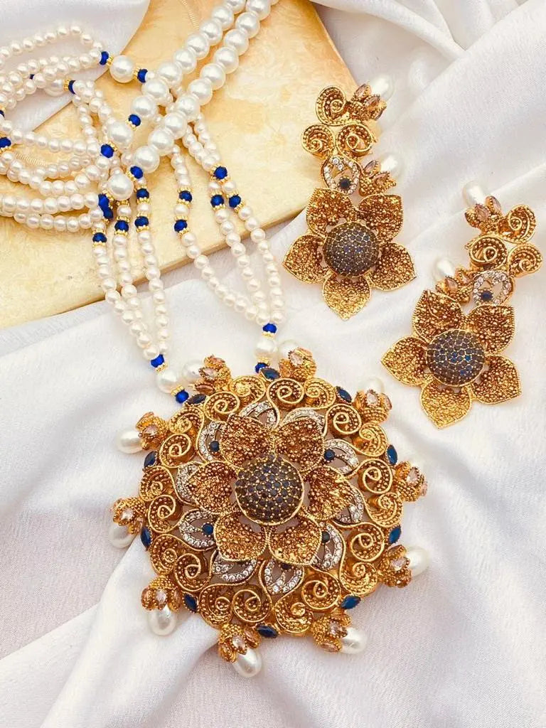 Designer flower Mala set NJ-1639