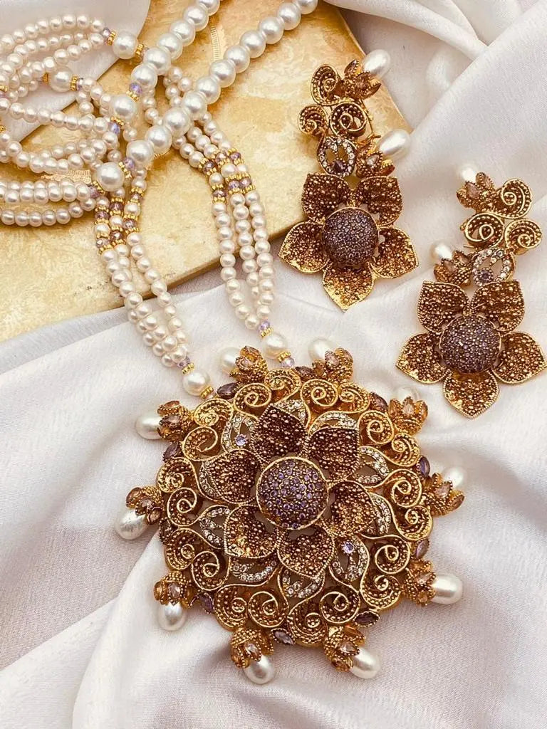Designer flower Mala set NJ-1639
