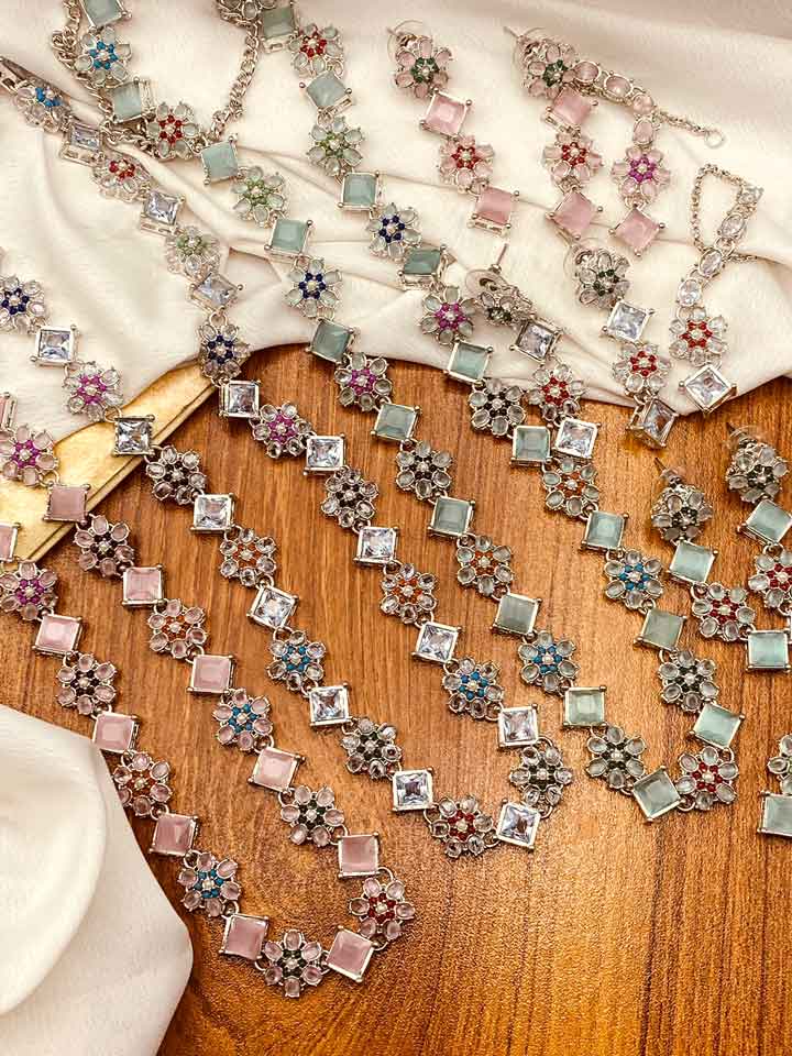 Egyptian With Zarcon Stones Maala Set NJ-1348