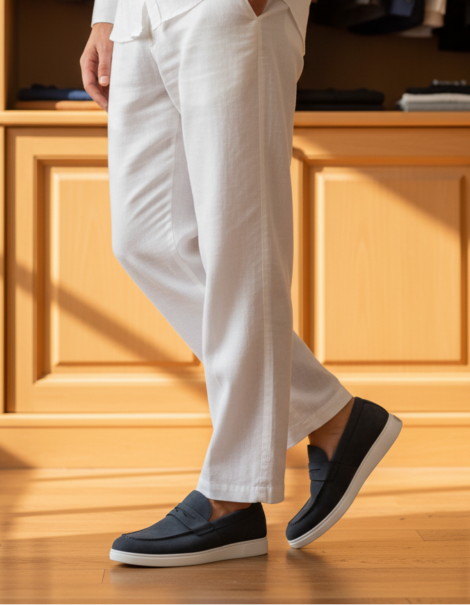 Men Formal Loafers MF7022-Navy