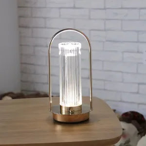 Golden Metal Table Touch Sensor Crystal  Lamp