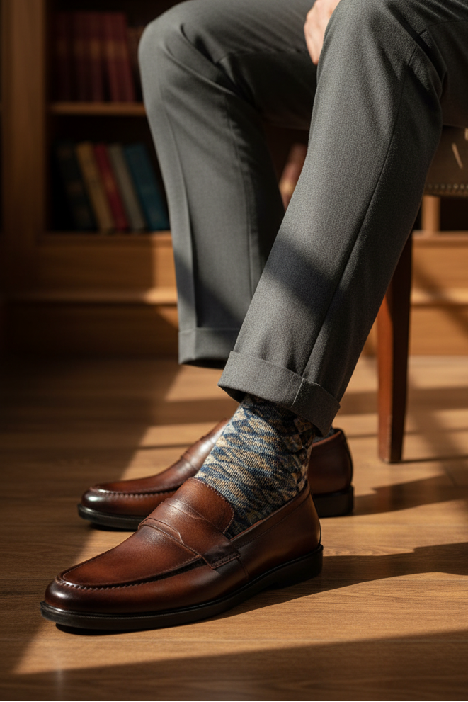 Men Formal Loafers MF7045-Tan