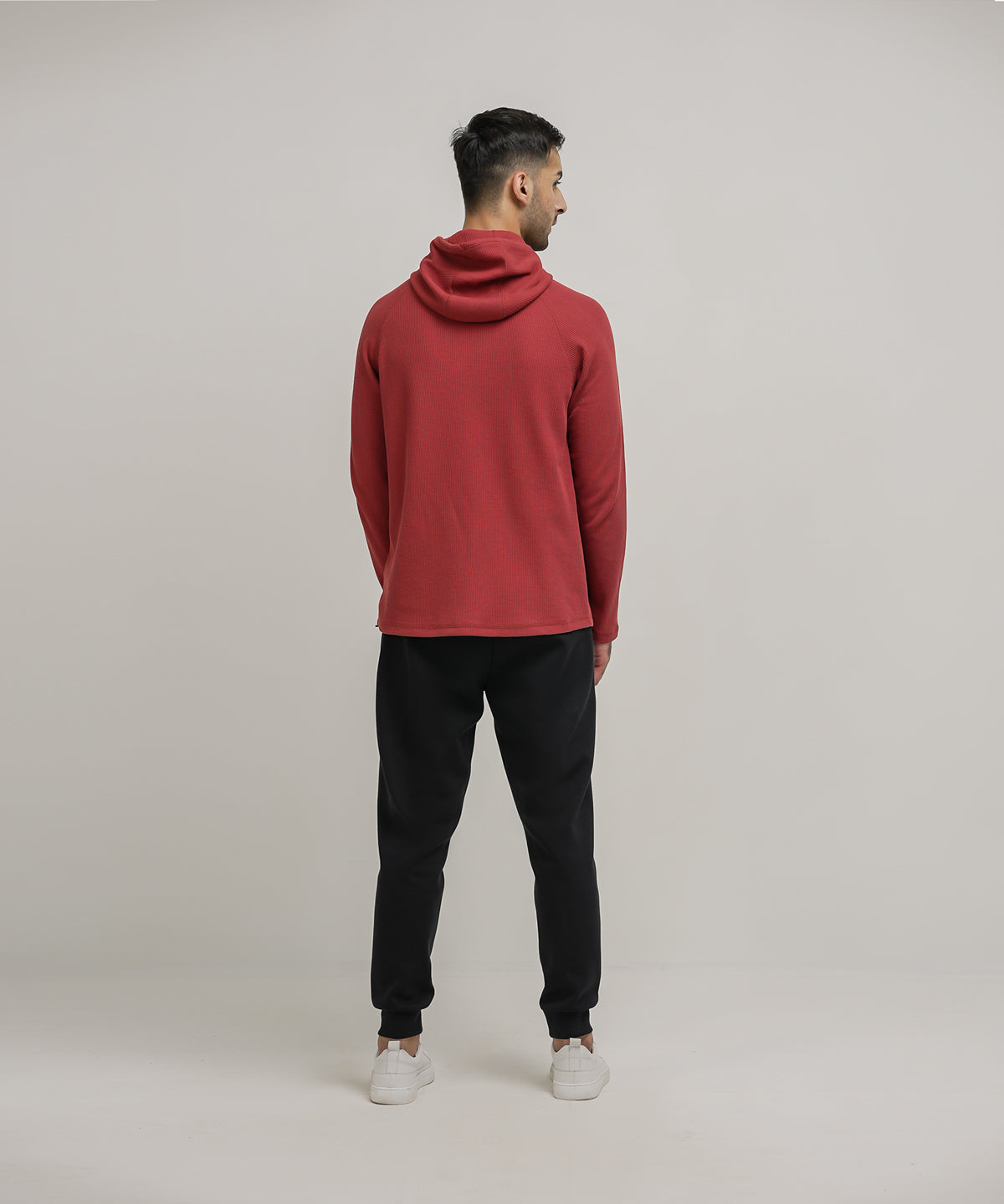 Men's Waffle Pullover Hoodie