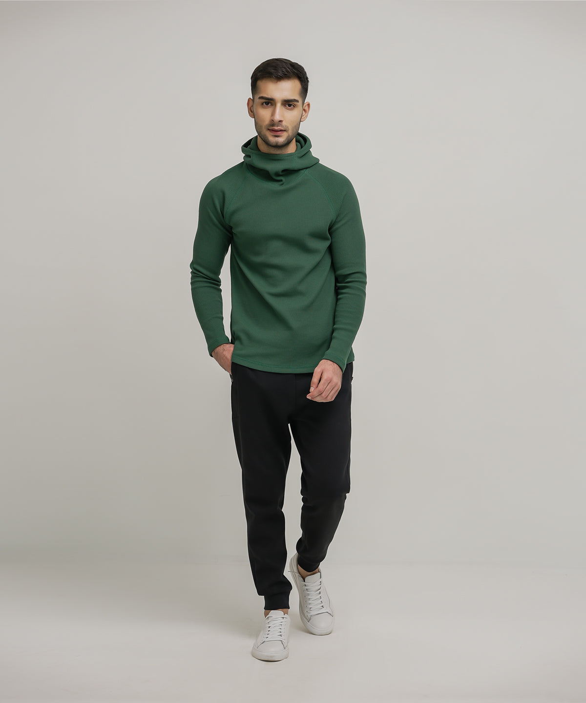 Men's Waffle Pullover Hoodie