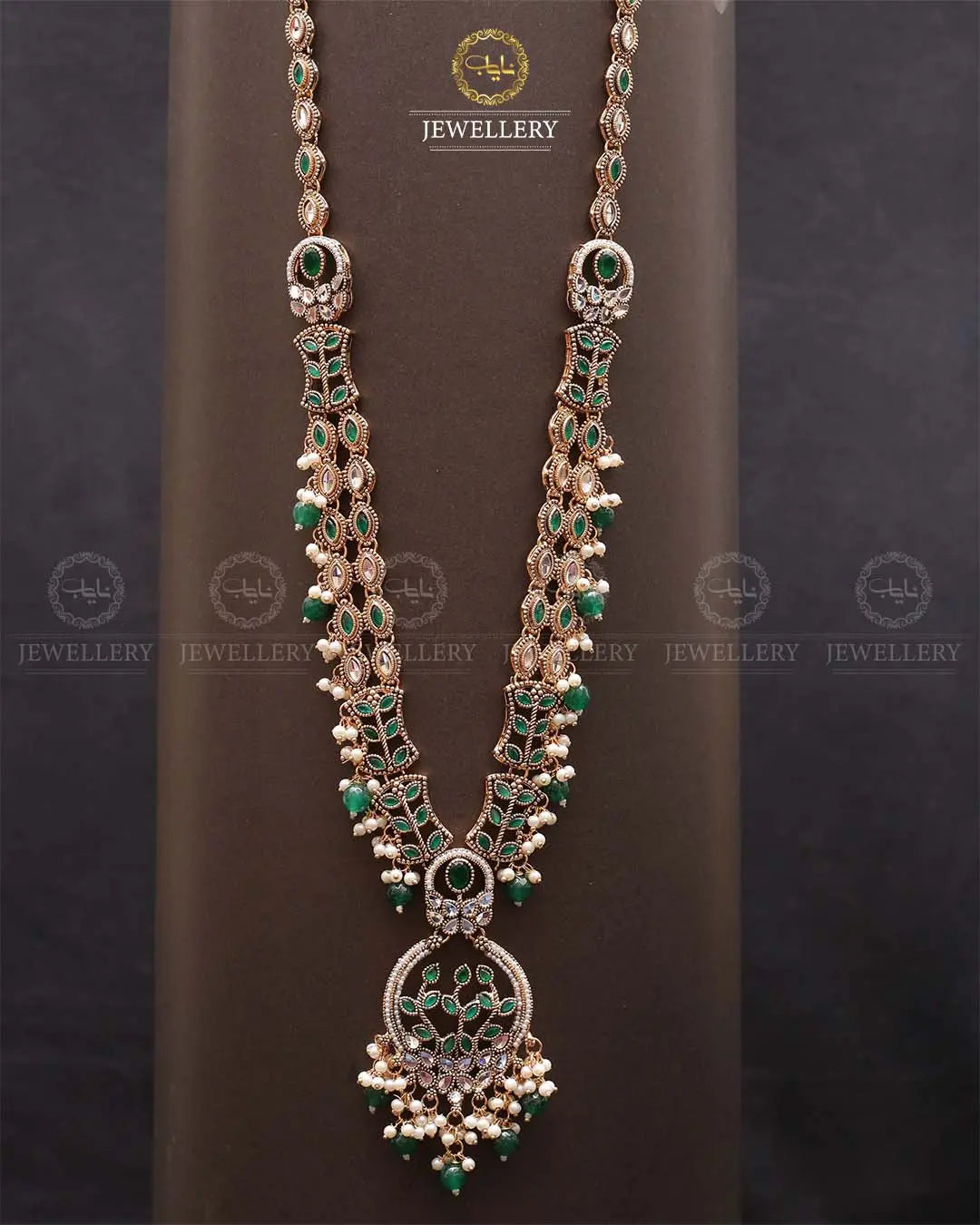 Rajhistani flower Lona mala (without earrings)-2305