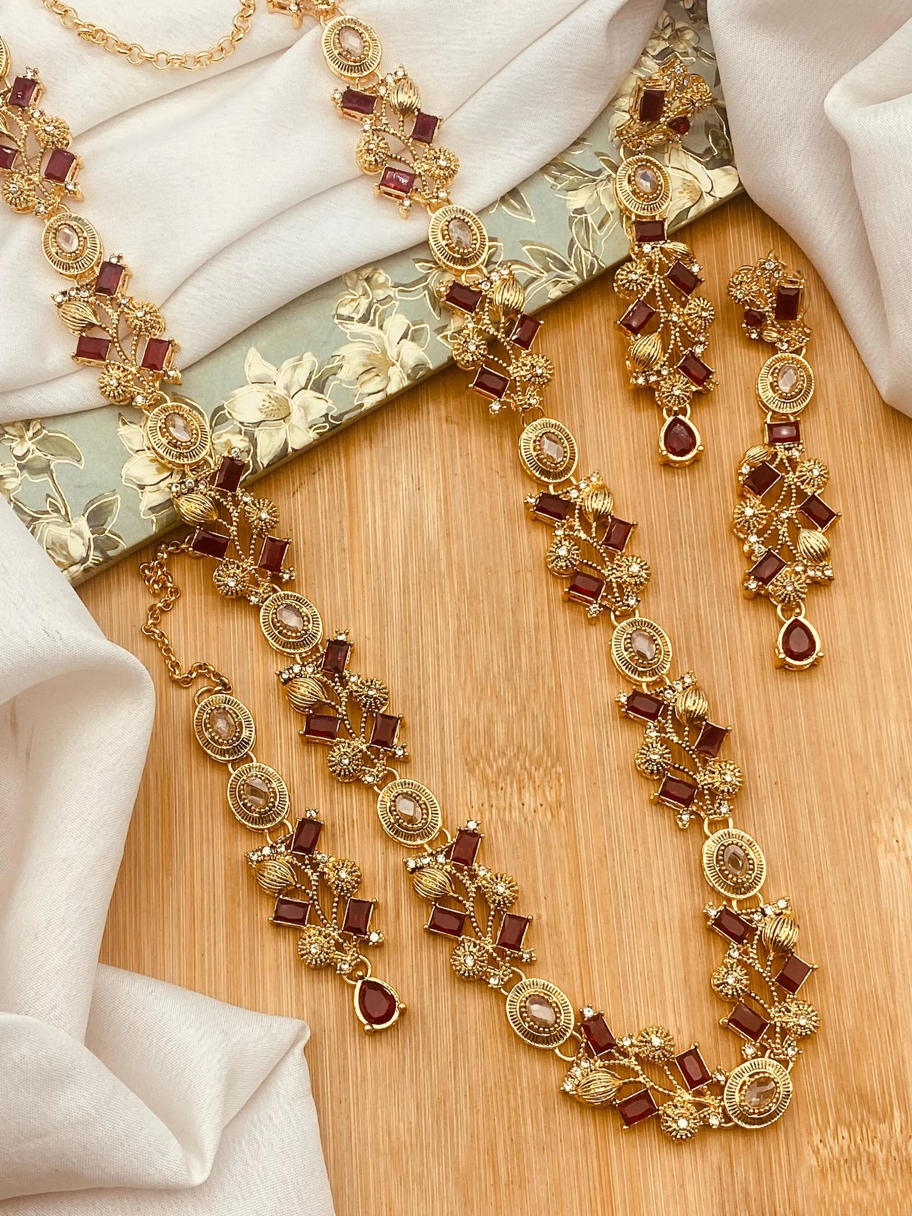 Turkish Long Mala set with Tika-2631