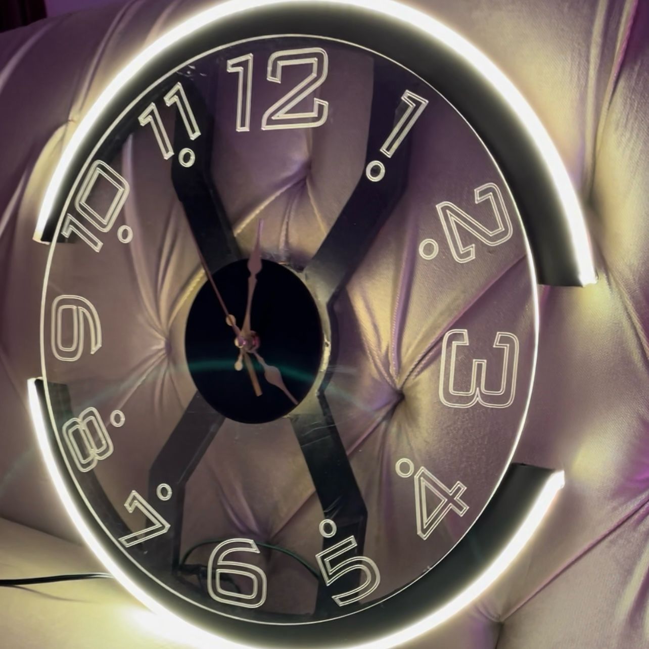 Modern Style Neon X Clock Ambient Light- Azadi sale offer