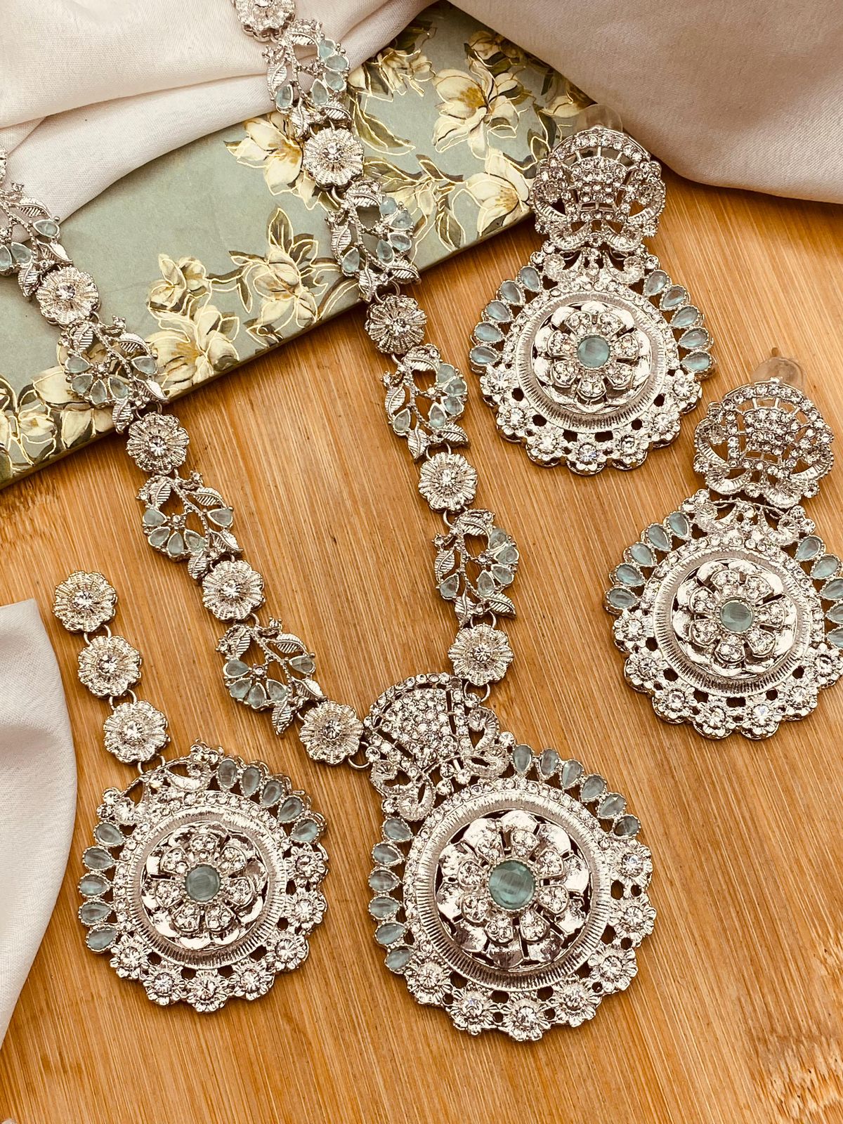 Turkish Mala set Silver-2819