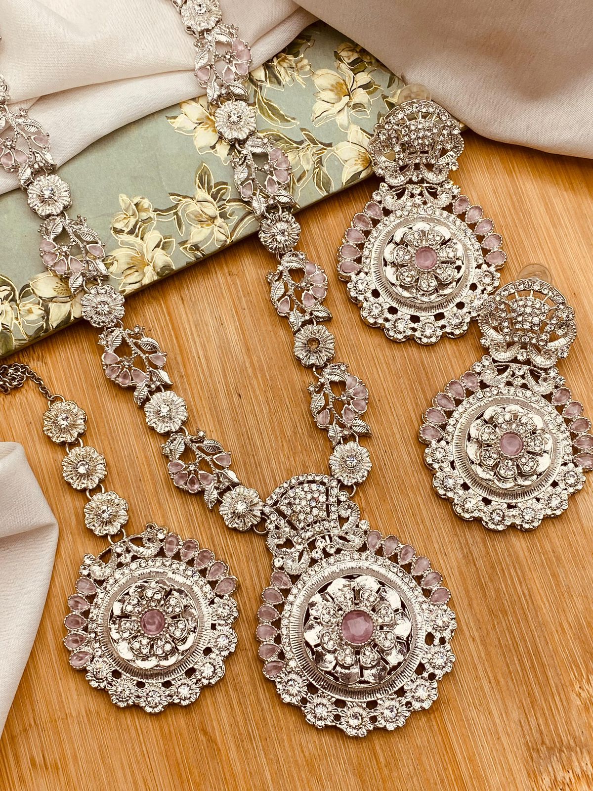 Turkish Mala set Silver-2819
