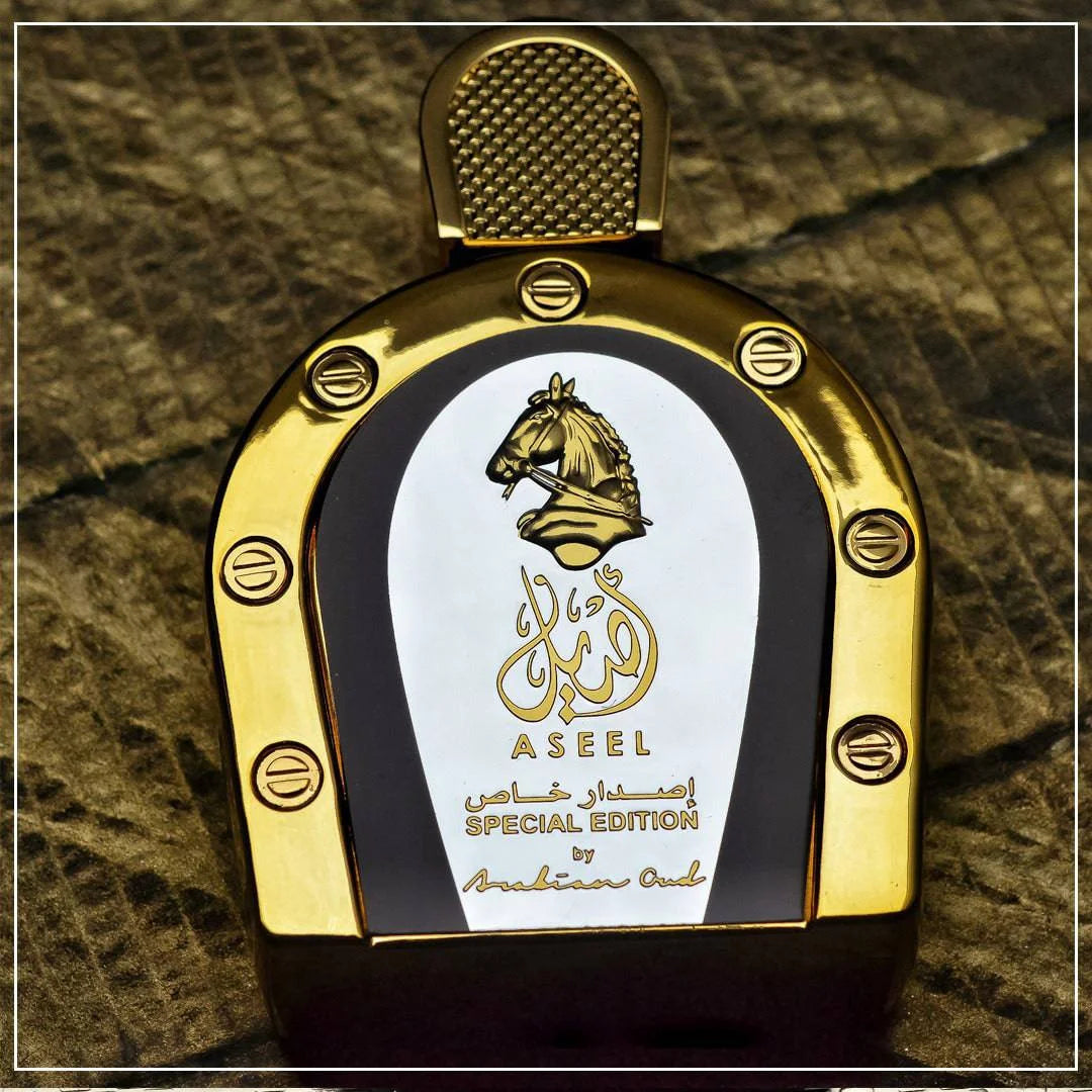 Arabian Oud Aseel Special Edition EDP | Royal Horseshoe Gold Fragrance | Unisex Scent
