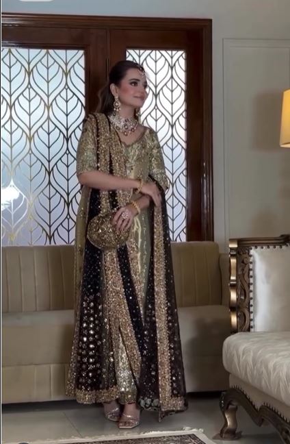 Haris shakeel Mesuri Hand Embellished & Embroidered 3 Piece Dress - J0402