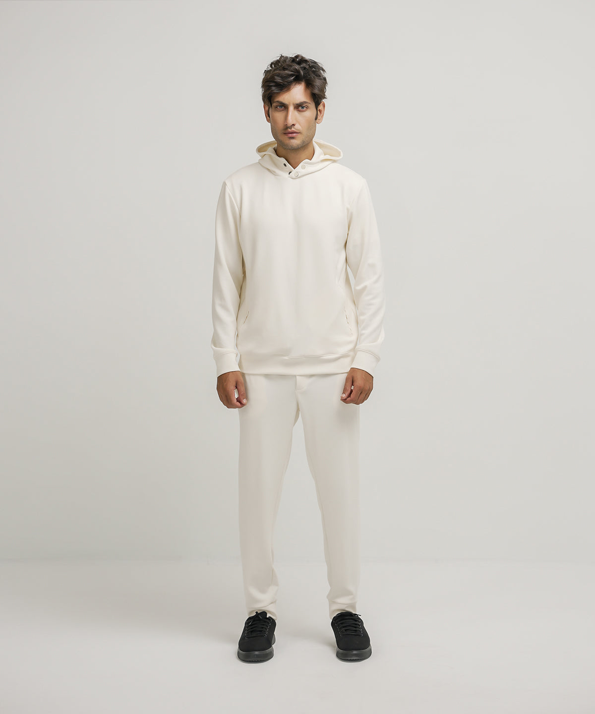 Men's LuxeStretch Mock Neck Hoodie