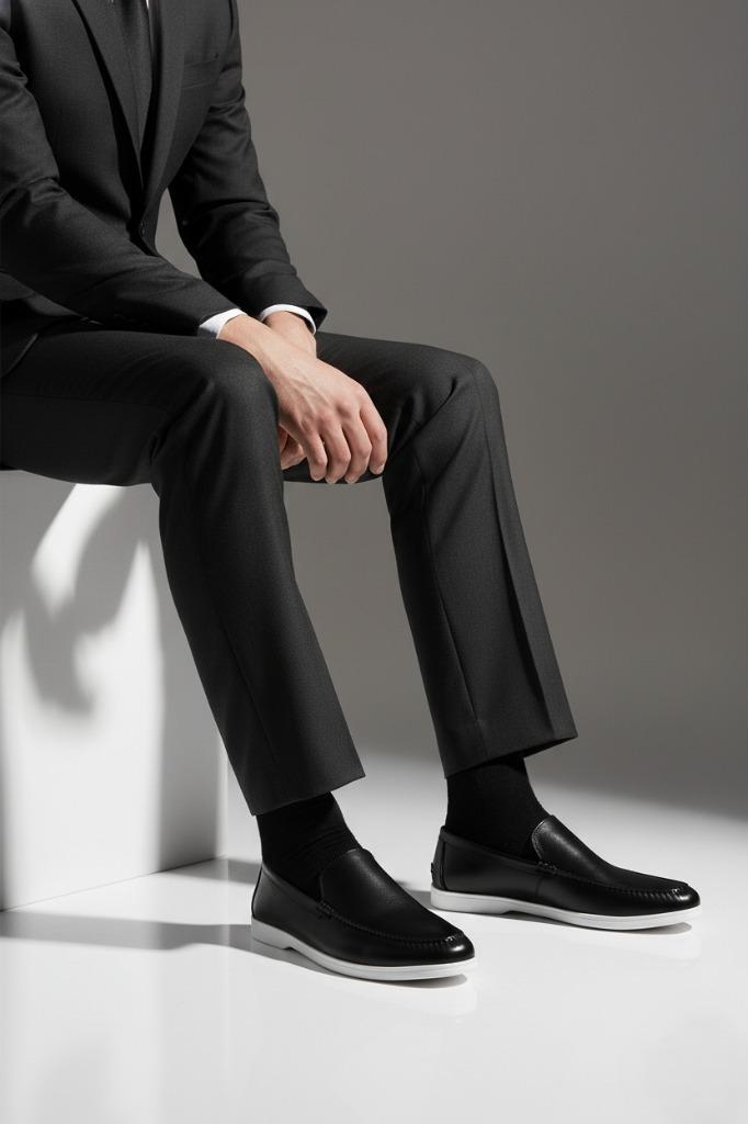 Men Formal Loafers MF7048-Black